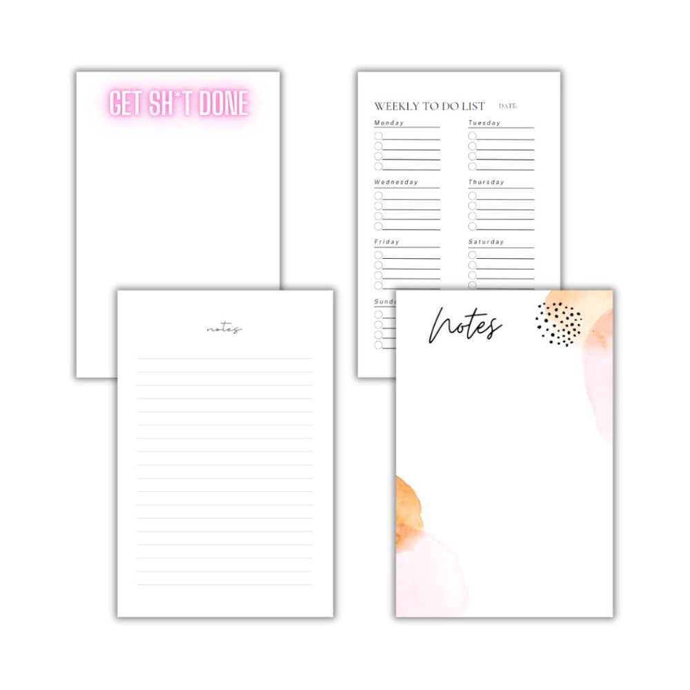 Notepad 5x7 | 50 Sheets | 4 Options